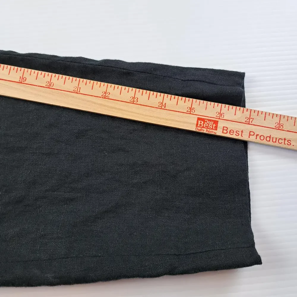 Banana Republic Pants Womens 10 Black 100% Linen Ankle Lightweight Career Office